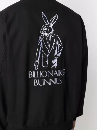 Bunnies embroidered bomber jacket展示图