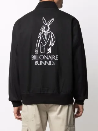 Bunnies embroidered bomber jacket展示图