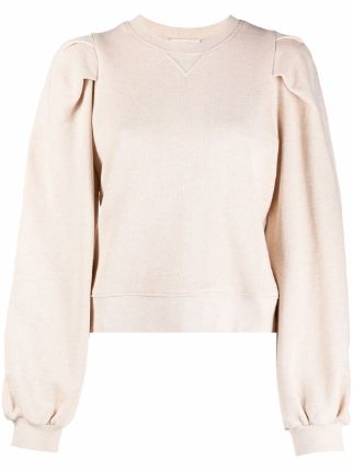 Ulla Johnson Alair washed-fleece Sweatshirt - Farfetch