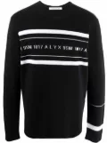 1017 ALYX 9SM logo-print crew neck sweatshirt - Black