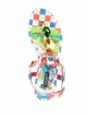 Dolce & Gabbana Sandália flat com aplicação de cristais