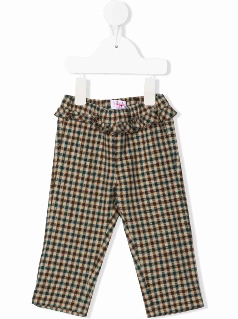 

Il Gufo pantalones con estampado de cuadros - Neutro