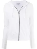 James Perse zipped drawstring hoodie - White