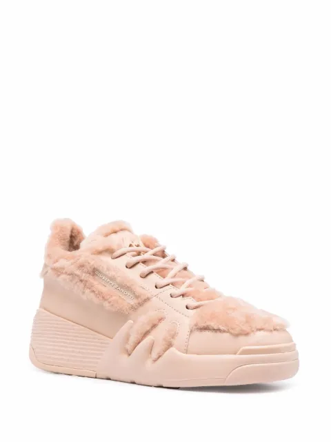 Giuseppe Zanotti shearling-trim high-top sneakers RW10049 - 1
