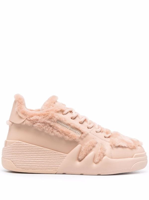 Zanotti shearling-trim high-top Sneakers Farfetch