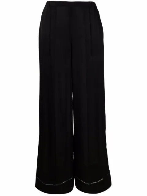 Carine Gilson pantalones de pijama anchos