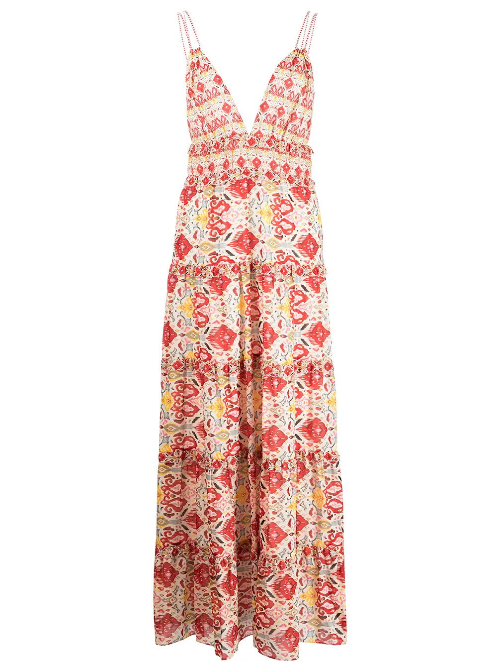 

alice + olivia Karlina tiered maxi dress