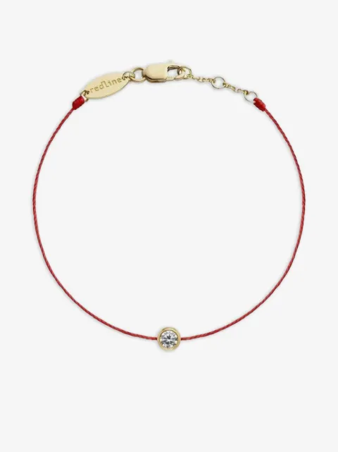 Redline 18K yellow gold cord diamond bracelet