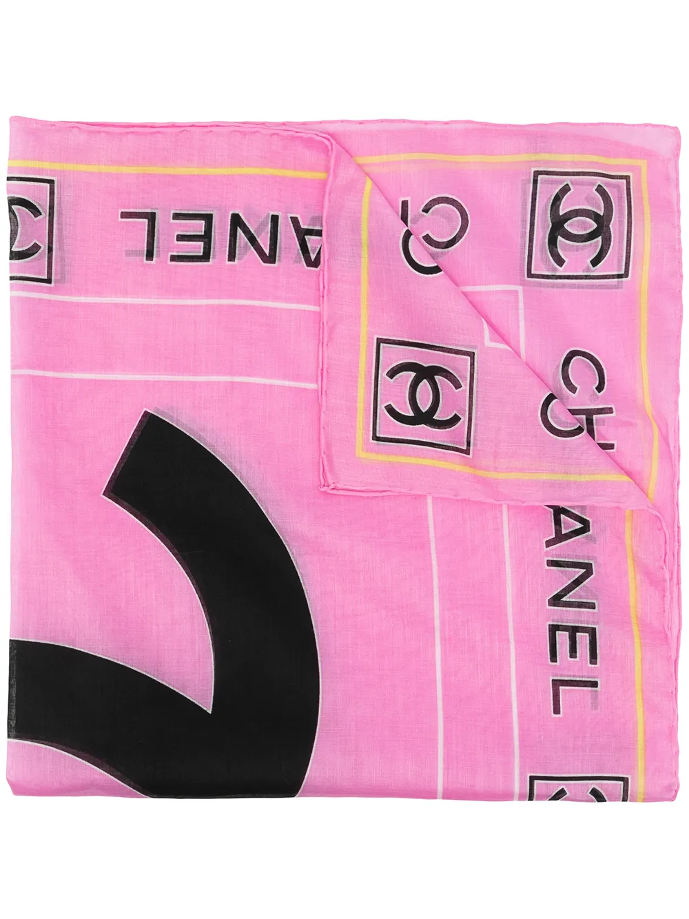 

Chanel Pre-Owned mascada con logo CC - Rosado