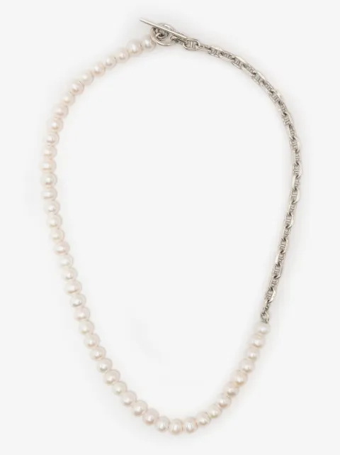 M.Cohen Perla Marinia chain-pearl necklace