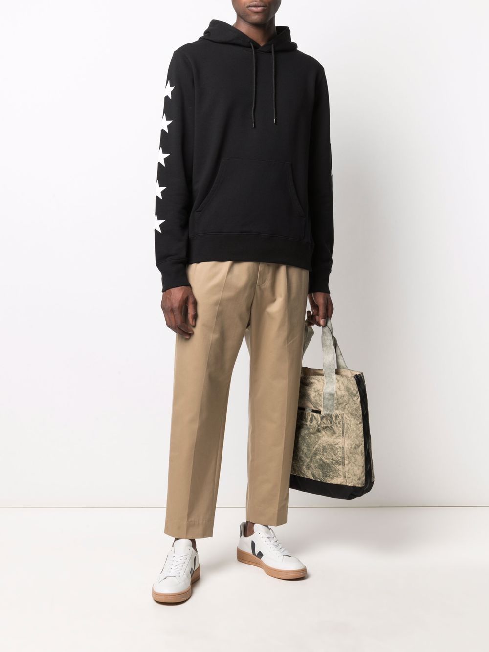 фото Golden goose star-print drawstring hoodie