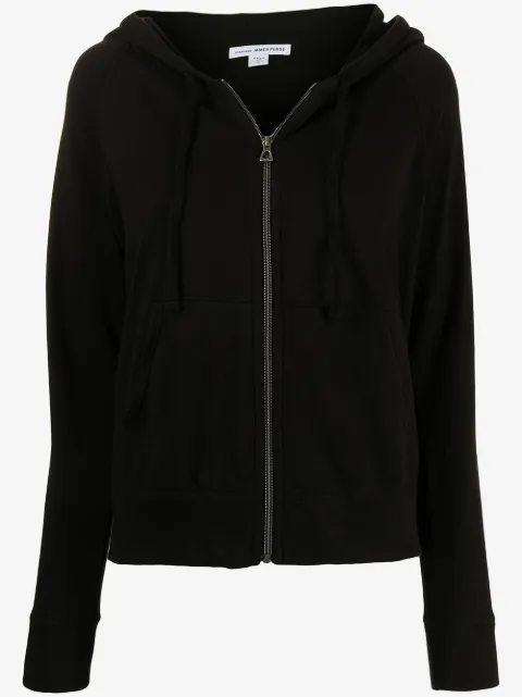 James Perse zipped drawstring hoodie