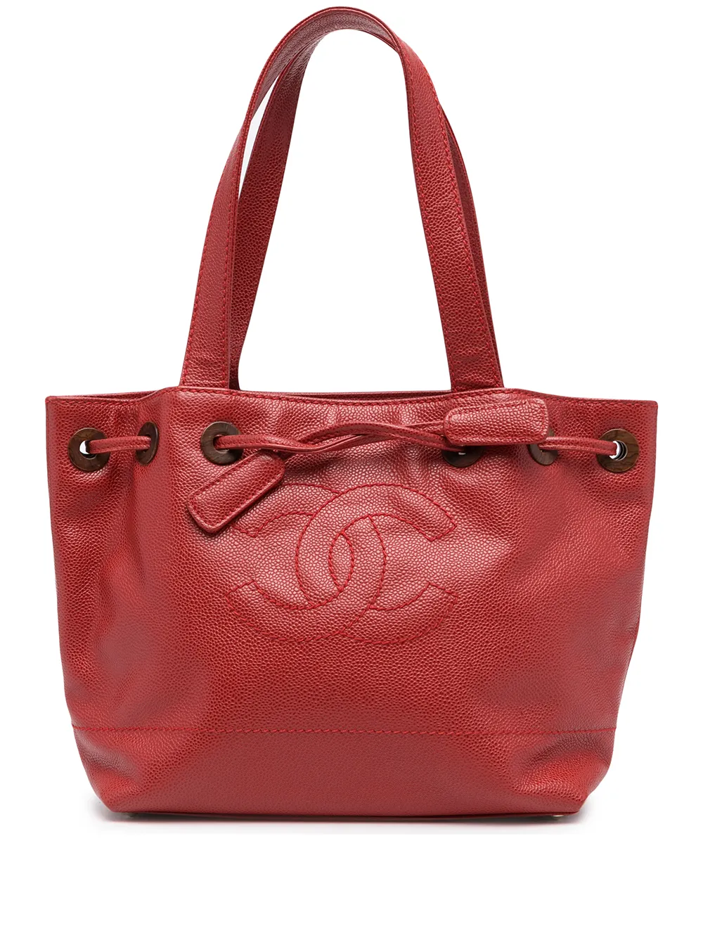 фото Chanel pre-owned сумка-тоут 2002-го года с логотипом cc