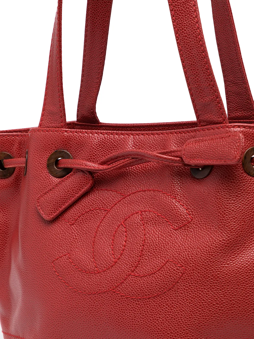 фото Chanel pre-owned сумка-тоут 2002-го года с логотипом cc