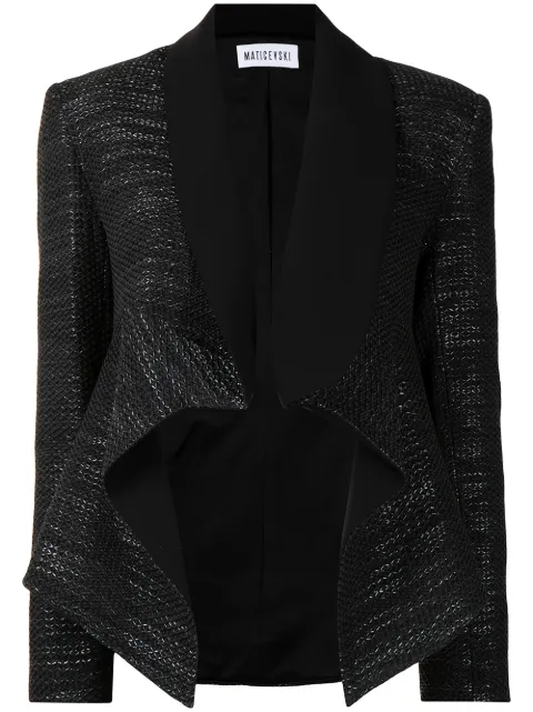 Maticevski draped blazer jacket