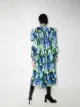 Richard Quinn floral-print long-sleeve midi dress