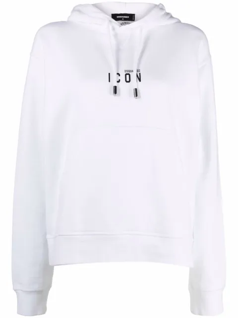 DSQUARED2 logo drawstring hoodie