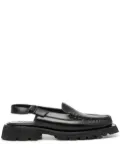 Hereu slingback strap loafers - Black