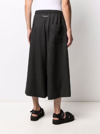 drawstring wide-leg trousers展示图