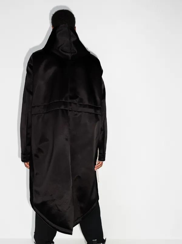 Rick Owens Bauhaus Fishtail Oversized Coat - Farfetch