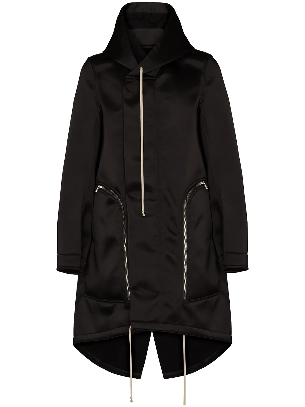 

Rick Owens Bauhaus Fishtail oversized coat - Black