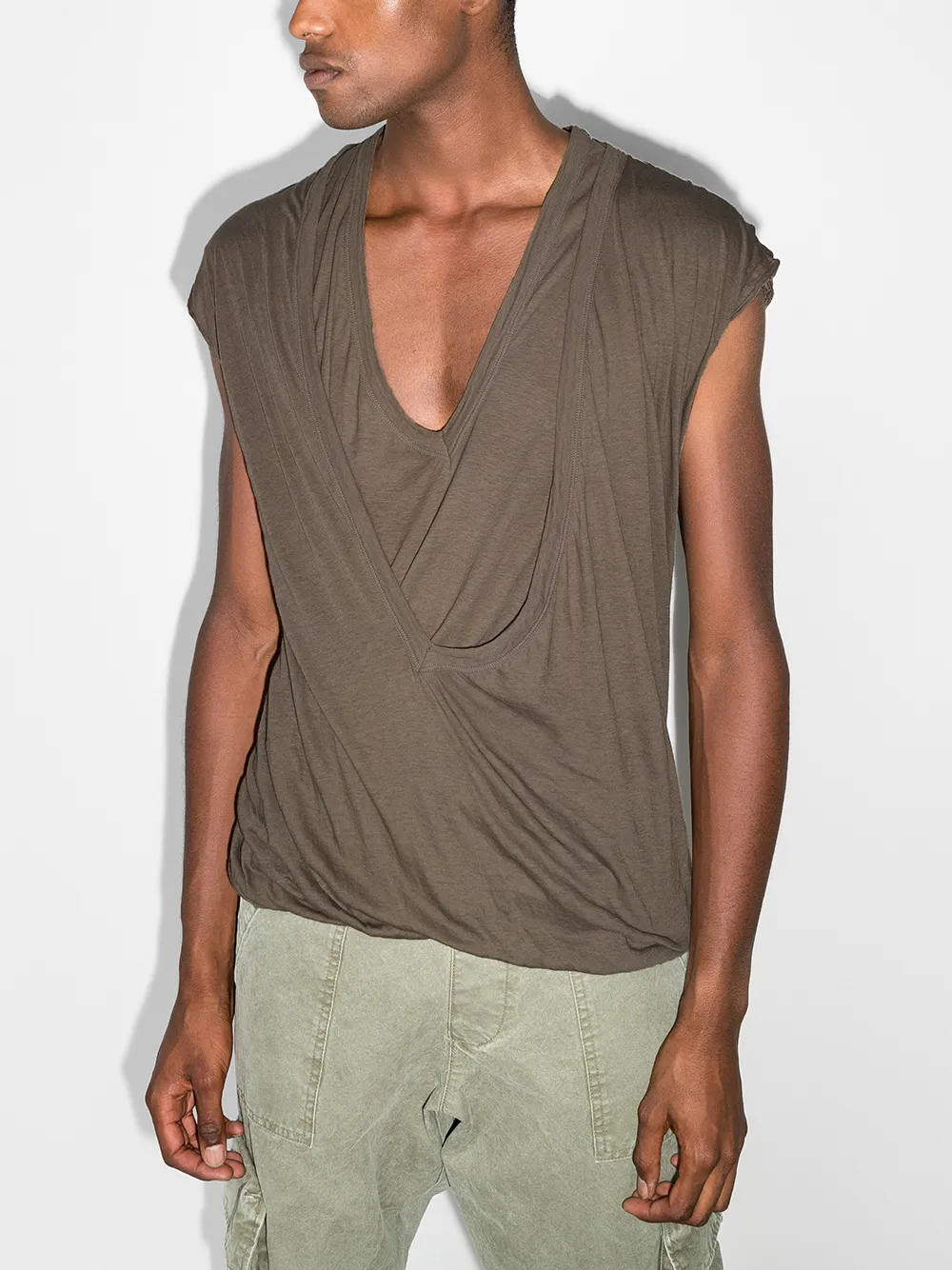 Image 2 of Rick Owens Double Dylan cotton T-shirt