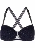 Marlies Dekkers polka-dot print padded-cup bra - Blue