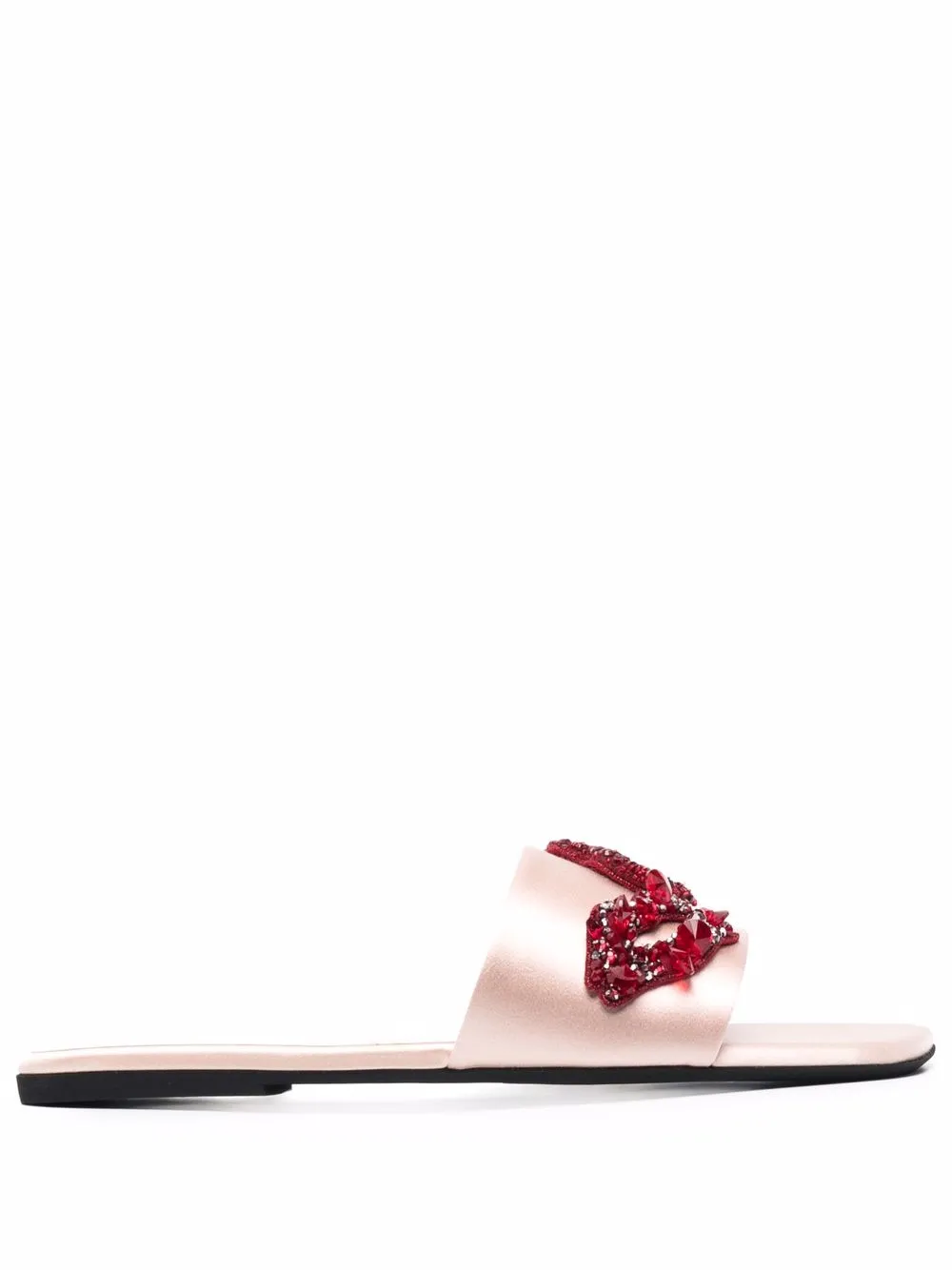 

Nº21 sandalias con apliques de labios - Rosado