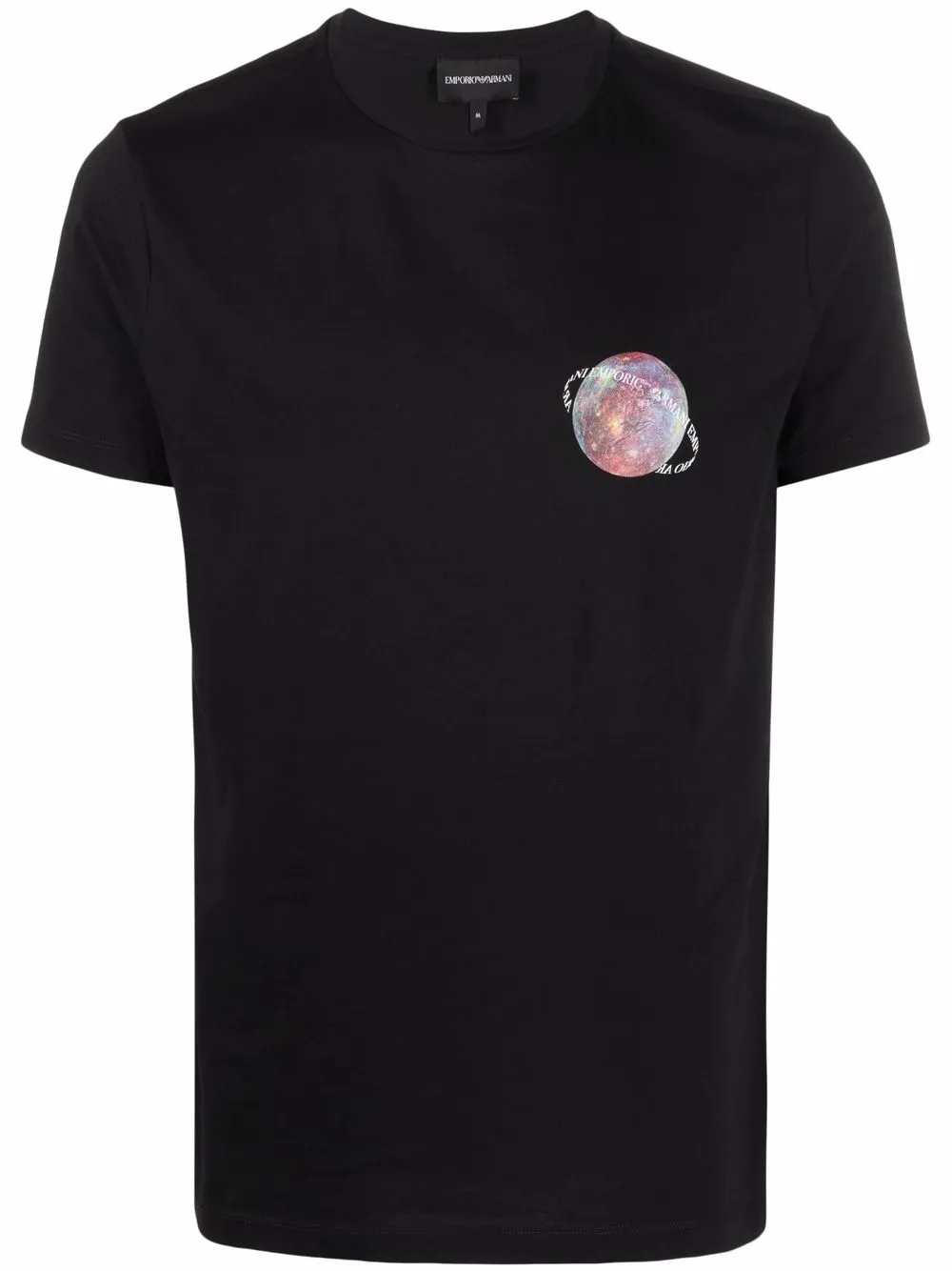 

Emporio Armani graphic-print cotton T-shirt - Black