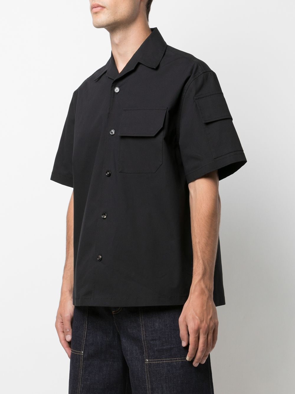 фото Bottega veneta рубашка с короткими рукавами и карманами