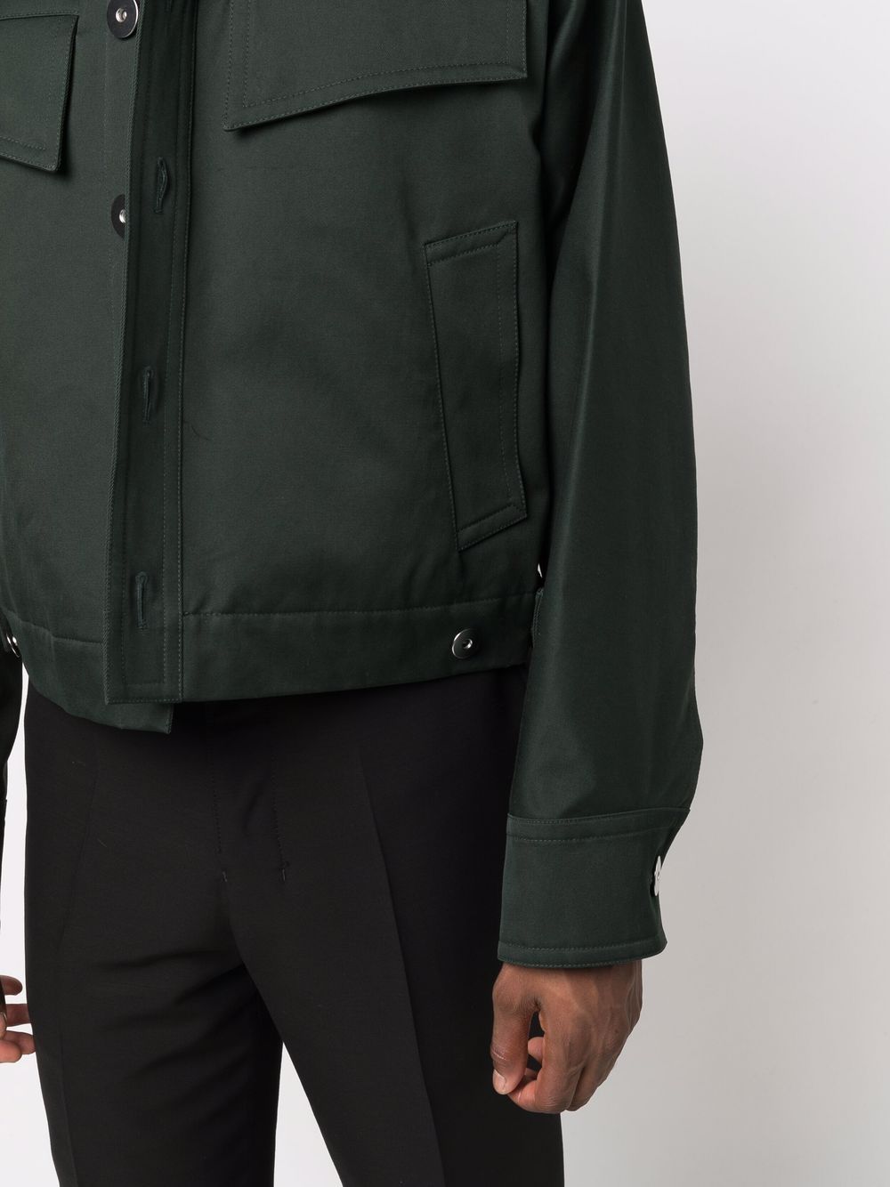 фото Bottega veneta твиловая куртка с длинными рукавами