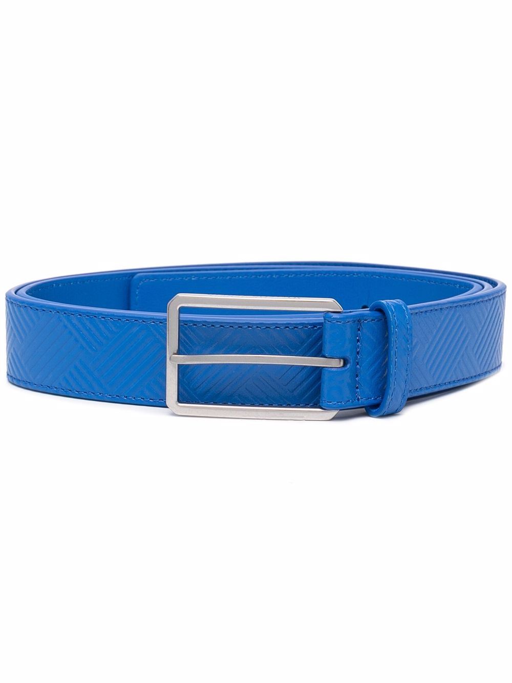 фото Bottega veneta debossed intreccio leather belt