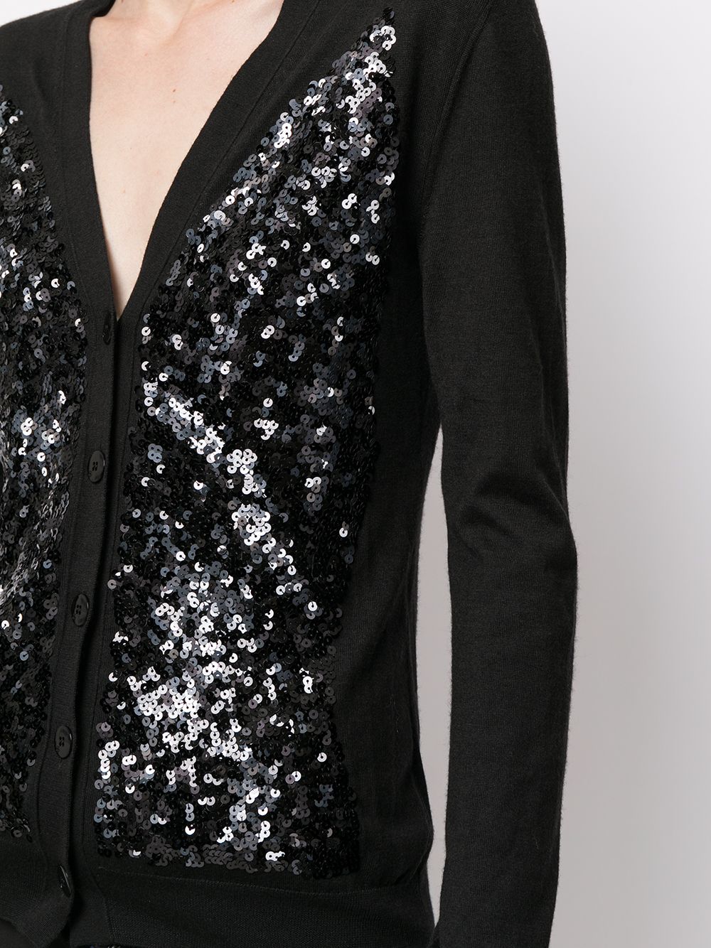 Louis Vuitton pre-owned sequin-embellished V-neck cardigan