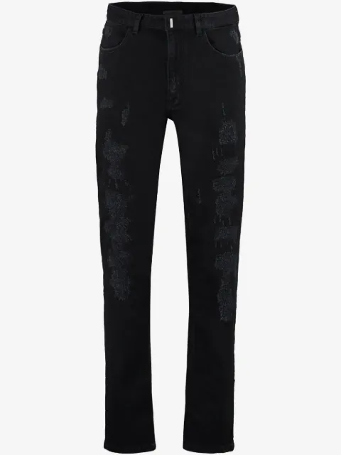 Givenchy jean slim à effet usé