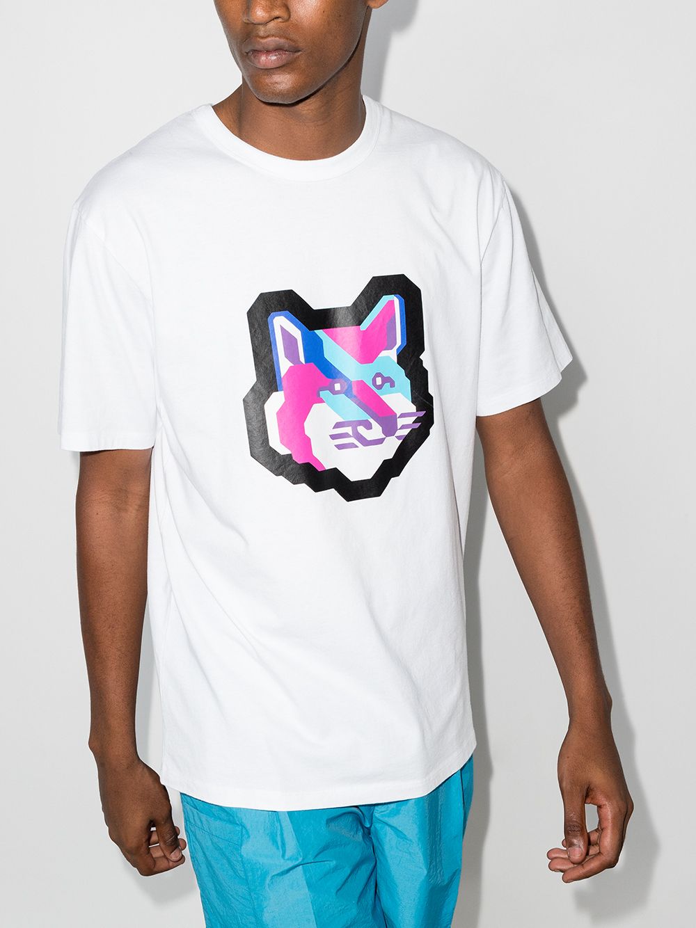 фото Maison kitsuné pixel fox print t-shirt