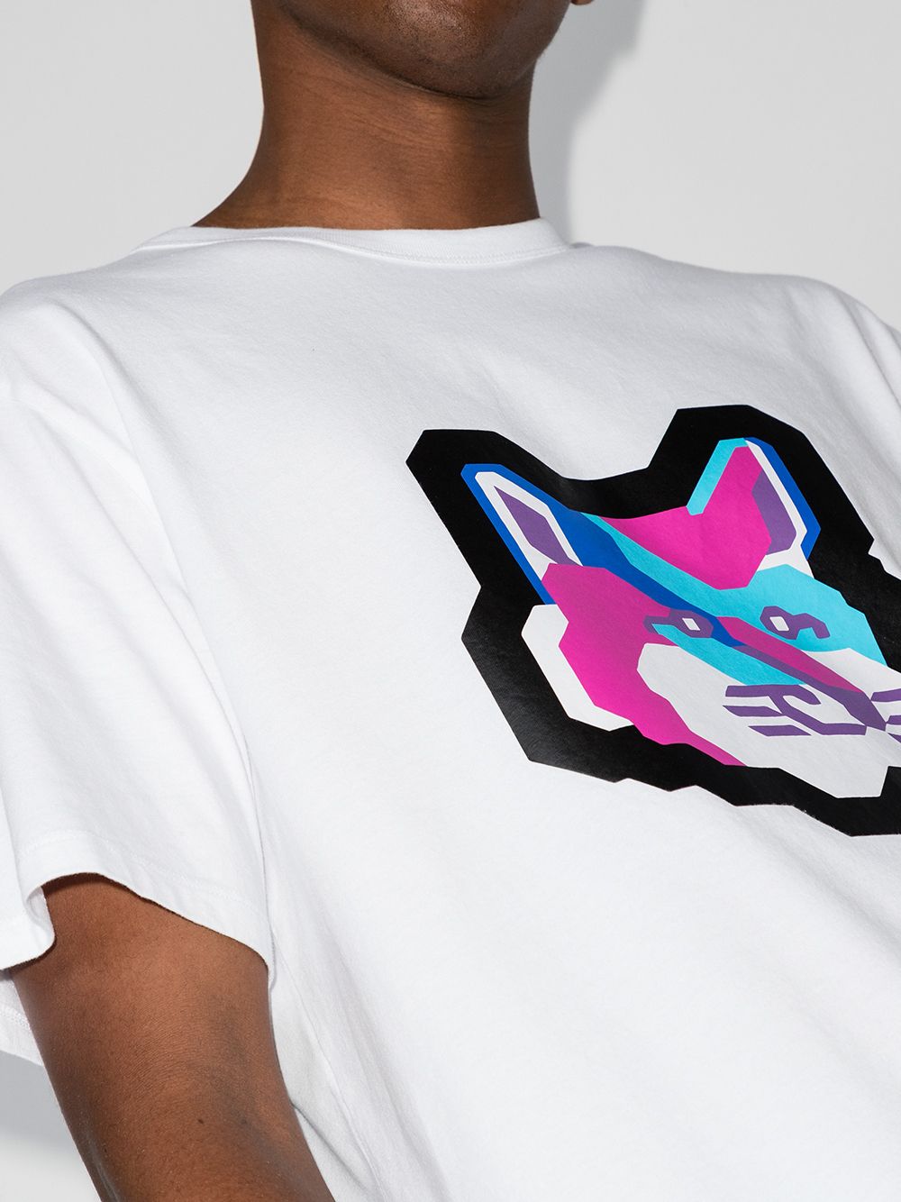 фото Maison kitsuné pixel fox print t-shirt