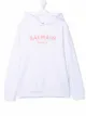 Image 1 of Balmain Kids TEEN logo-print hoodie