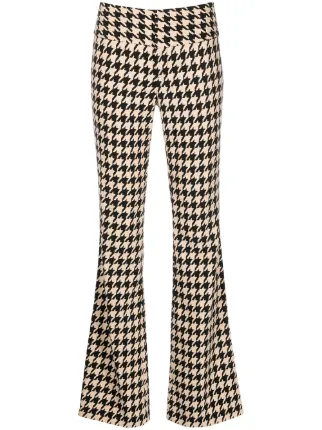 Alice+Olivia Houndstooth Bootcut 