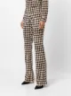 Alice+Olivia houndstooth bootcut trousers