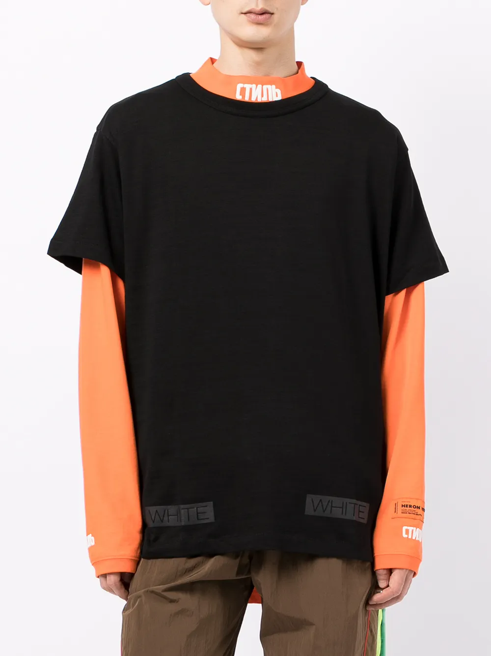 фото Off-white футболка с принтом