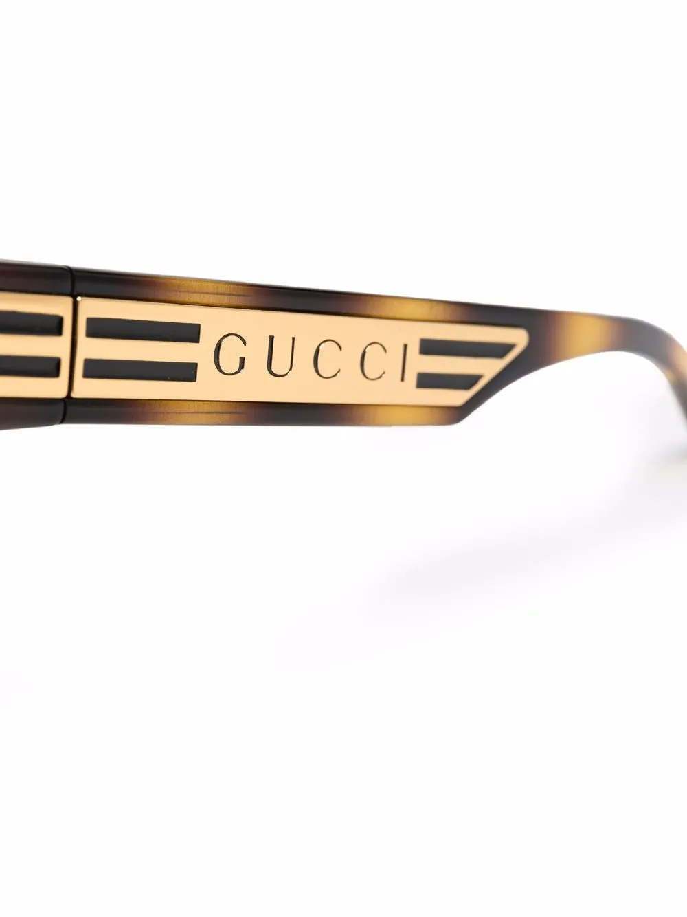 фото Gucci eyewear солнцезащитные очки в массивной оправе с логотипом