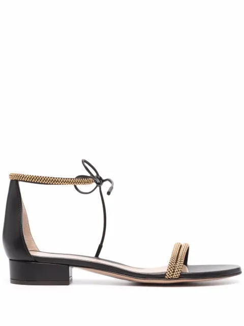Gianvito Rossi Sandália Messalina com salto 20mm