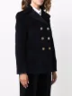 RED Valentino button-embellished corduroy peacoat
