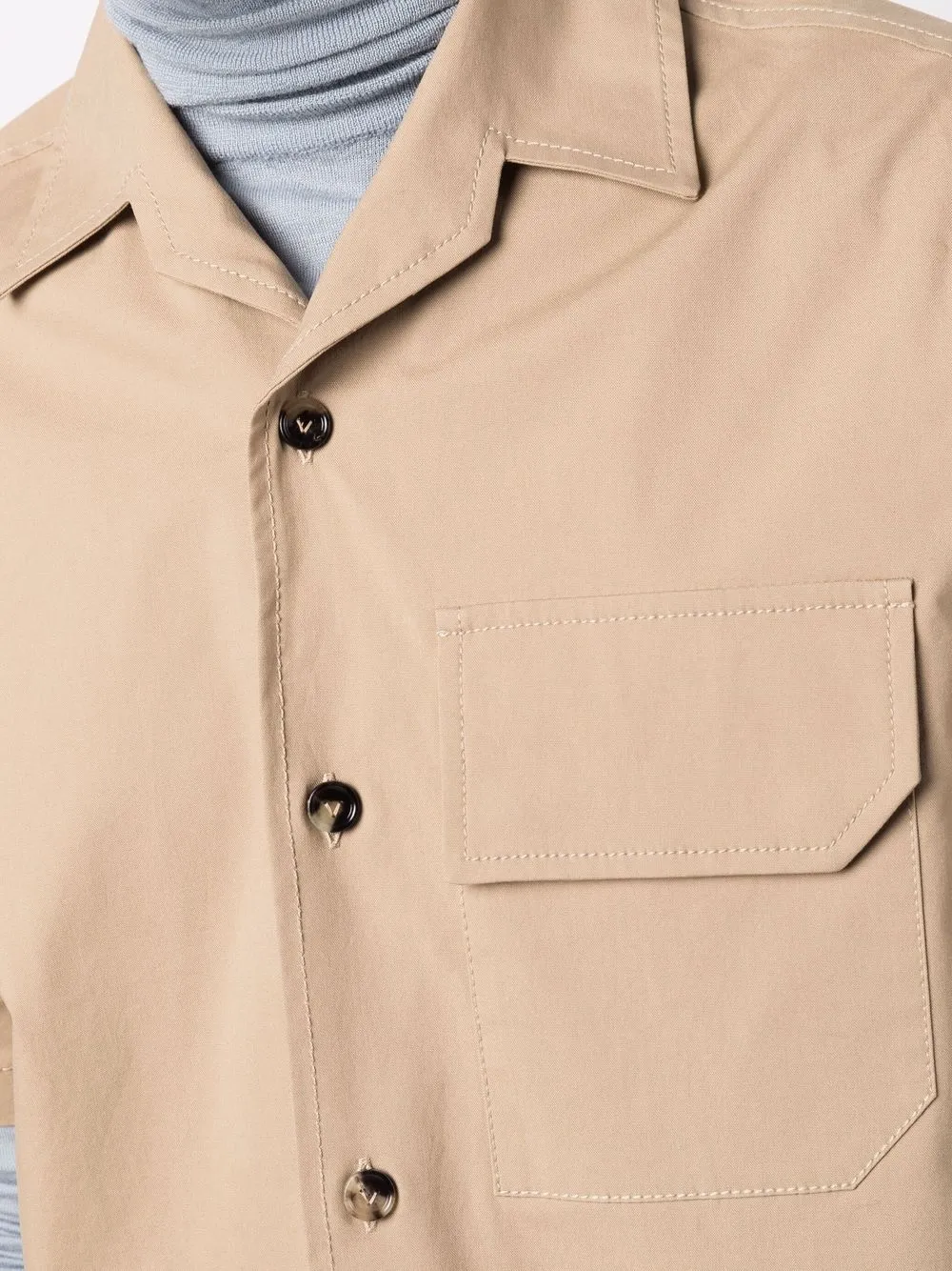 фото Bottega veneta рубашка с короткими рукавами и карманами