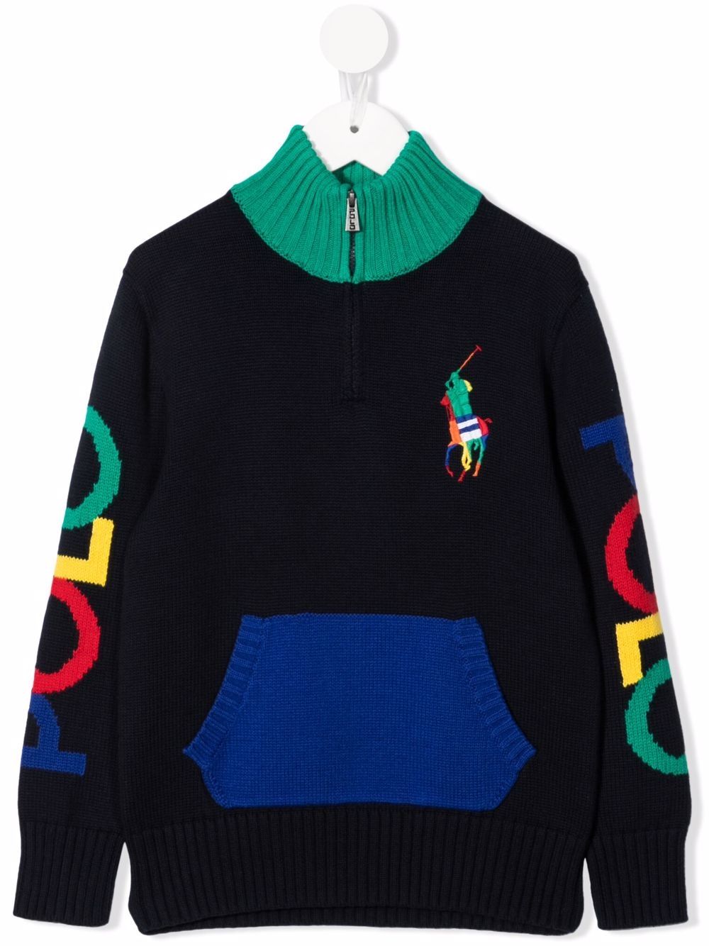 фото Polo ralph lauren kids polo pony-motif knitted jumper