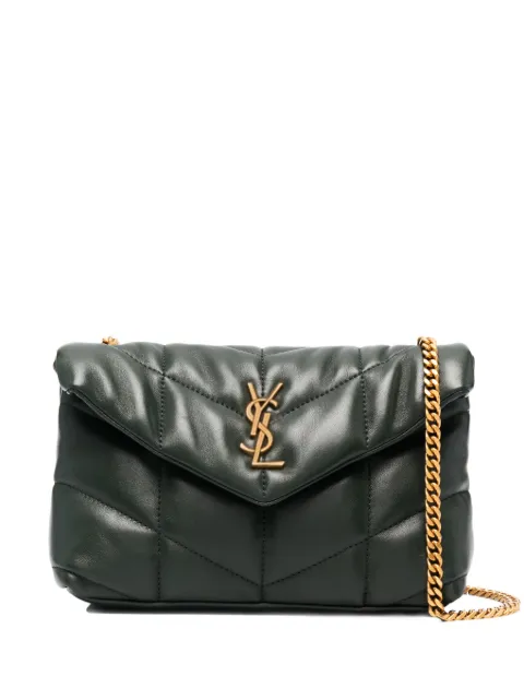 logo-plaque quilted crossbody bag