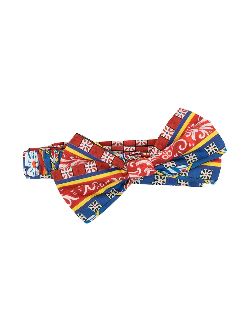 фото Dolce & gabbana kids повязка на голову carretto с бантом
