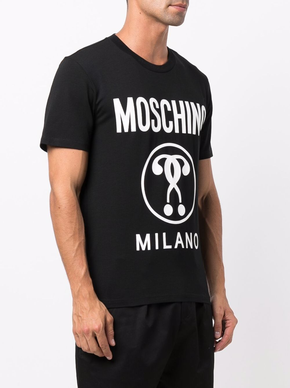 фото Moschino футболка с принтом double question mark