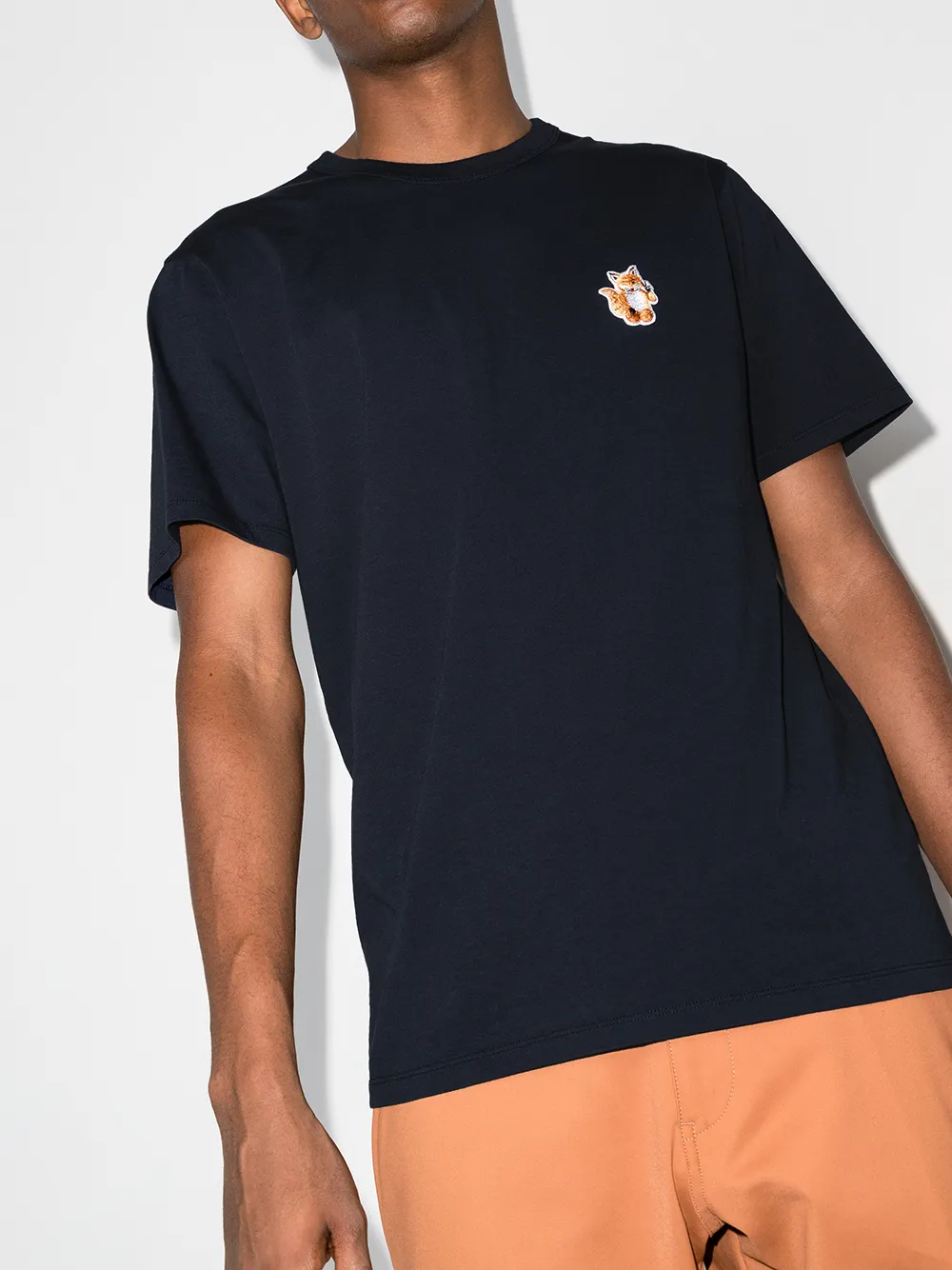 Image 2 of Maison Kitsuné small Fox patch T-shirt
