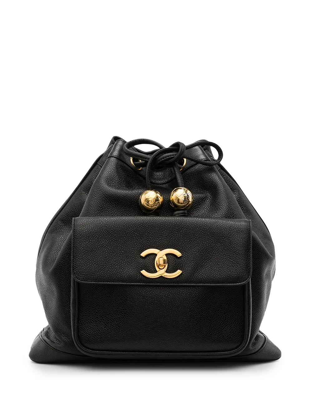 

Chanel Pre-Owned mochila con cierre giratorio y logo CC 1998 - Negro